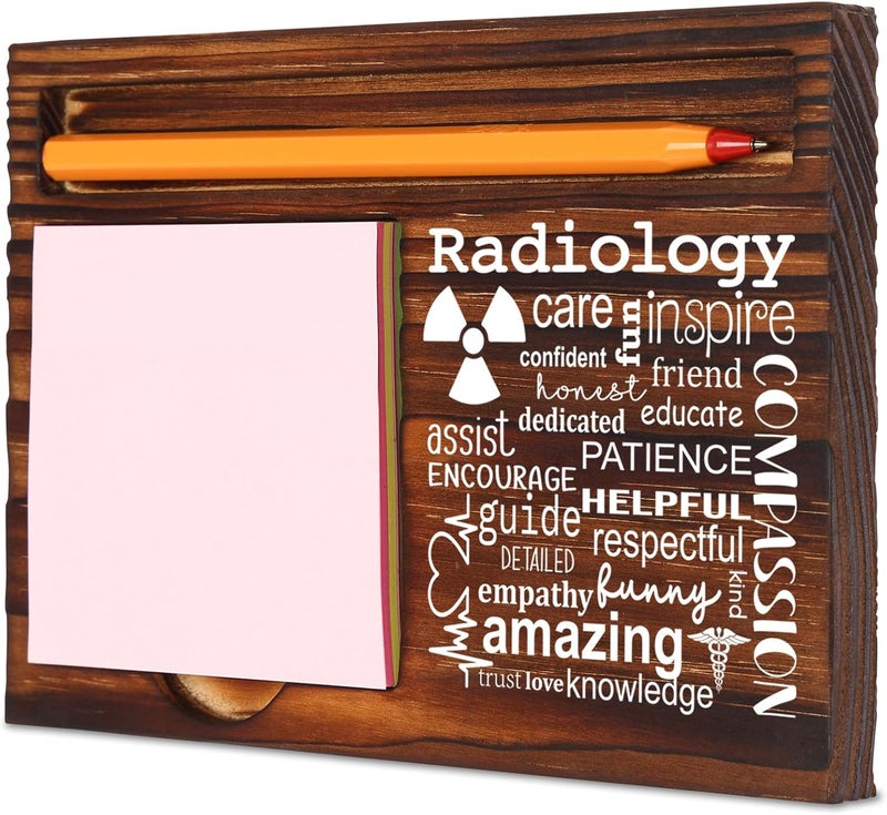 TRCENDE Appreciation Gift for Radiology Tech Men Women, Thank You Radiology Tech Gift, Birthday Christmas Retirement Graduation Gifts for Radiology Tech, Retro Self-Stick Note Pad Holders XB471 - Image 1